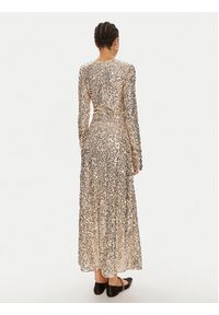 ROTATE Sukienka wieczorowa Sienna 1126261531 Złoty Slim Fit. Kolor: złoty. Materiał: syntetyk. Styl: wizytowy #5