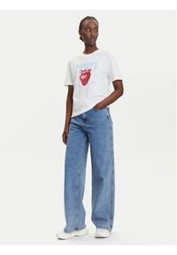 Tommy Jeans T-Shirt Strawberry DW0DW20894 Biały Relaxed Fit. Kolor: biały. Materiał: bawełna #5