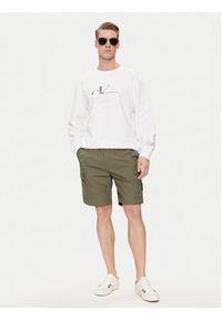 Calvin Klein Jeans Bluza Monogram Echo J30J325516 Biały Regular Fit. Kolor: biały. Materiał: bawełna #2
