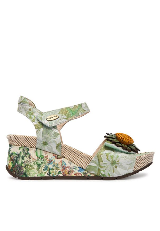 Laura Vita Sandały Barry 36 Zielony. Kolor: zielony. Materiał: skóra