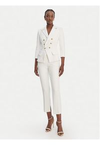 Elisabetta Franchi Marynarka GI-218-61E2-V780 Biały Regular Fit. Kolor: biały. Materiał: syntetyk #5