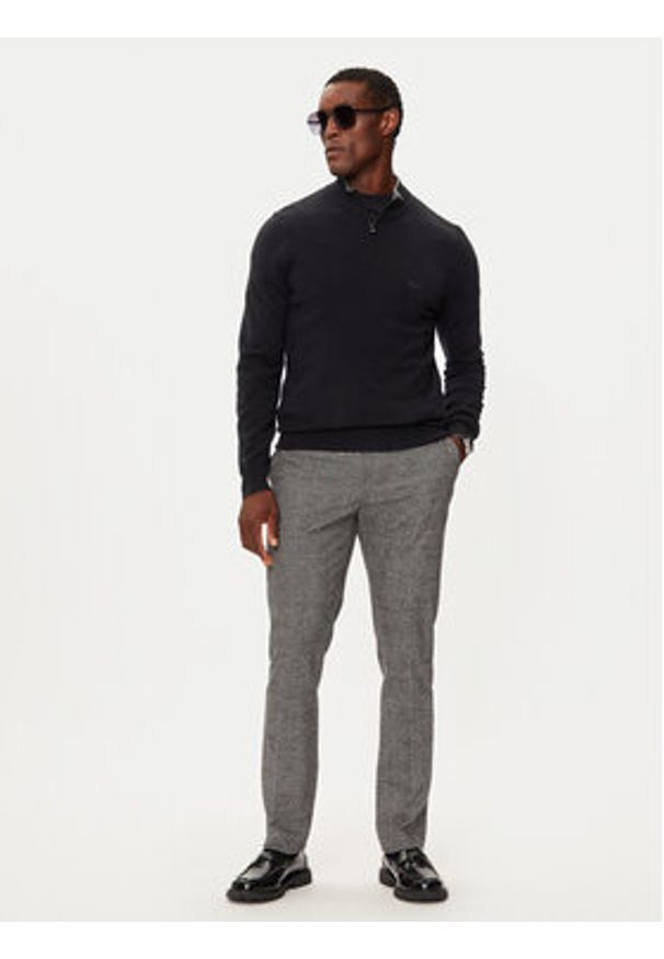 BOSS - Boss Sweter Emarlo 50530314 Czarny Regular Fit. Kolor: czarny. Materiał: materiał, akryl