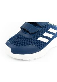 Adidas - Buty adidas Tensaur Run 2.0 Jr GZ5855 niebieskie. Zapięcie: rzepy. Kolor: niebieski. Materiał: materiał, guma. Szerokość cholewki: normalna. Wzór: paski. Sport: bieganie