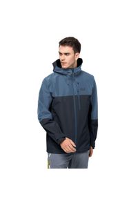 Kurtka wodoodporna Jack Wolfskin Peak. Kolor: niebieski