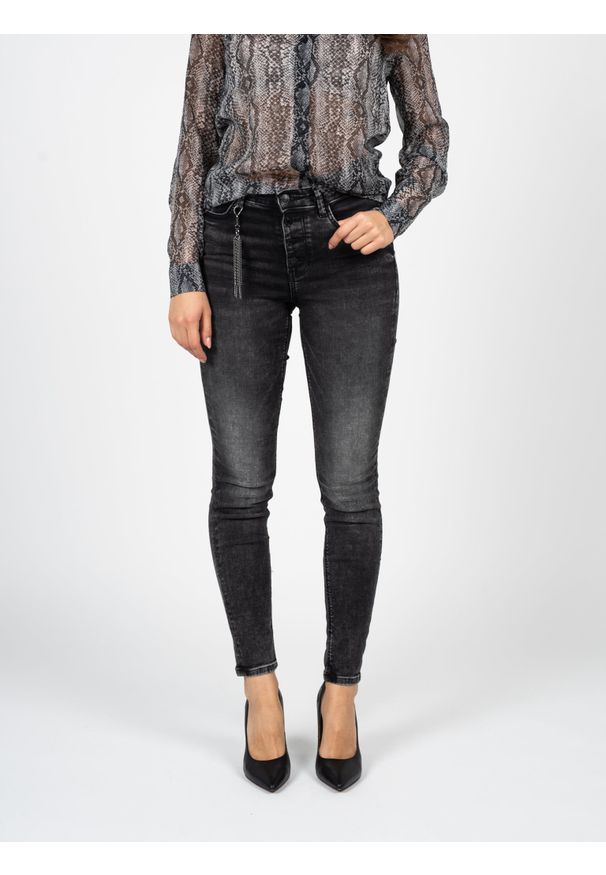 Guess Spodnie Jeansowe | W2RA28D4KC1 | Kobieta | Czarny. Kolor: czarny. Materiał: bawełna, elastan, poliester. Styl: elegancki