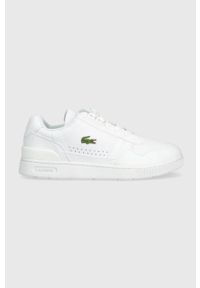Lacoste sneakersy T-Clip kolor biały. Nosek buta: okrągły. Zapięcie: sznurówki. Kolor: biały. Materiał: guma. Sport: bieganie #1