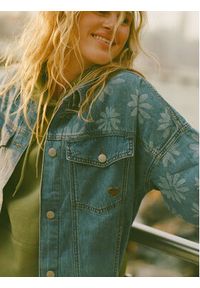 Roxy Kurtka jeansowa Salty Horizon ERJJK03700 Niebieski Regular Fit. Kolor: niebieski. Materiał: bawełna #9