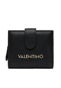 VALENTINO - Valentino Mały Portfel Damski Brixton VPS7LX215 Czarny. Kolor: czarny. Materiał: skóra