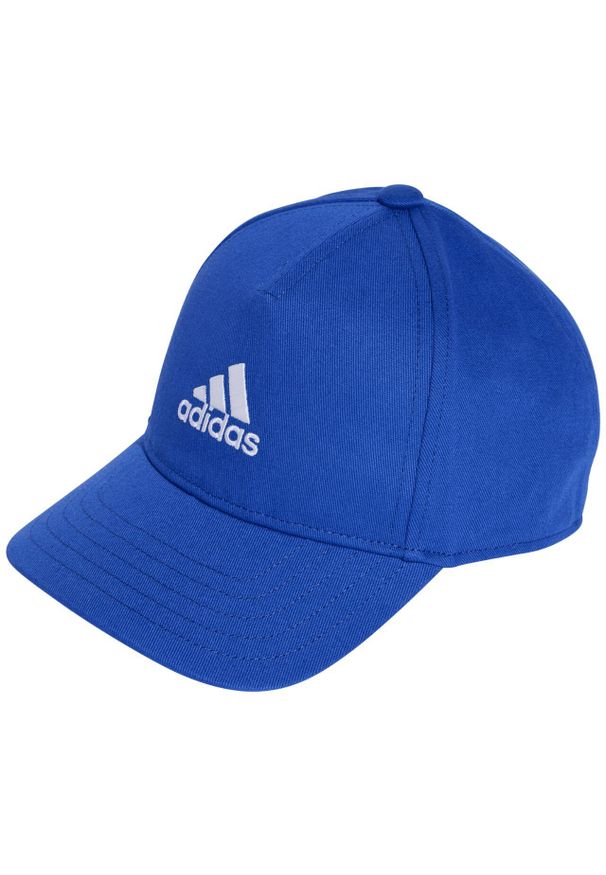 Adidas - Czapka z daszkiem adidas Embroidered Logo Lightweight Baseball. Kolor: niebieski. Styl: sportowy