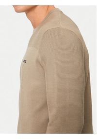 BOSS Sweter Momentum-X_Cn 50498559 Beżowy Regular Fit. Kolor: beżowy. Materiał: syntetyk
