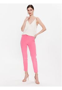 Maryley Spodnie materiałowe 23EB52Z/M08/43FR Różowy Slim Fit. Kolor: różowy. Materiał: materiał, syntetyk #4