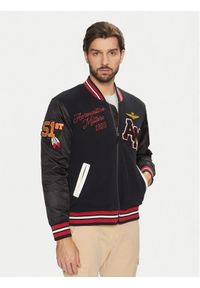 Aeronautica Militare Kurtka bomber 242AF484CT3413 Czarny Regular Fit. Kolor: czarny. Materiał: syntetyk, bawełna