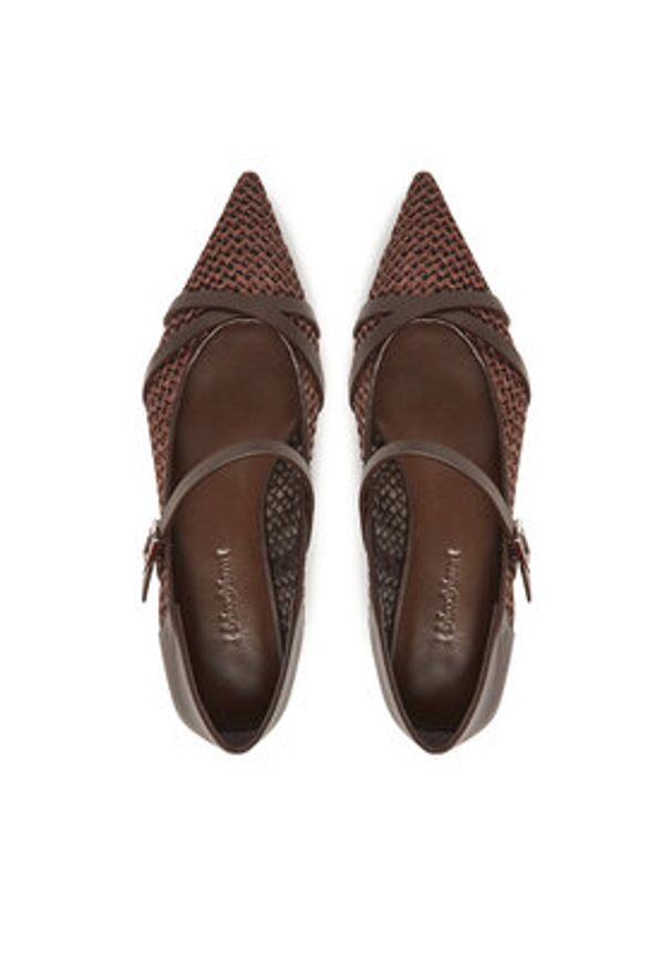 Max Mara Półbuty 2514521332600 Brązowy. Kolor: brązowy. Materiał: skóra
