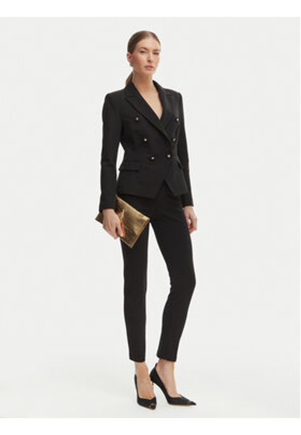 Rinascimento Spodnie materiałowe CFC0127865003 Czarny Slim Fit. Kolor: czarny. Materiał: syntetyk