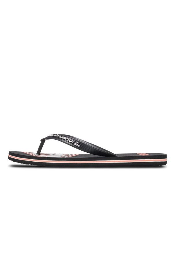 Quiksilver - Klapki dla Mężczyzn MOLOKAI SCREEN. Okazja: na plażę. Kolor: brązowy, zielony, wielokolorowy. Materiał: guma, syntetyk, materiał. Styl: sportowy