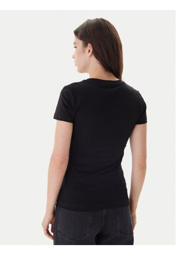 Guess T-Shirt W6RI23 J1314 Czarny Regular Fit. Kolor: czarny. Materiał: bawełna