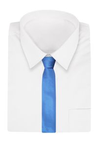 Alties - Krawat Niebieski w Jodełkę, 7 cm, Elegancki, Klasyczny, Męski -ALTIES. Kolor: niebieski. Materiał: tkanina. Wzór: jodełka. Styl: klasyczny, elegancki #2