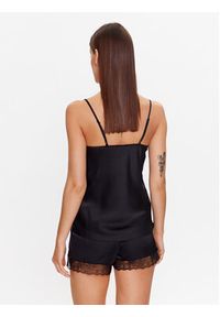 Etam Koszulka piżamowa 6535081 Czarny Regular Fit. Kolor: czarny. Materiał: syntetyk