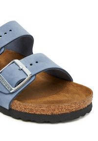 Birkenstock Klapki Arizona 1030390 Niebieski. Kolor: niebieski. Materiał: skóra, nubuk #5