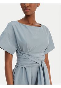 Weekend Max Mara Sukienka codzienna Pioppo 2615221152 Błękitny Regular Fit. Okazja: na co dzień. Kolor: niebieski. Materiał: syntetyk, bawełna. Typ sukienki: proste. Styl: casual #2