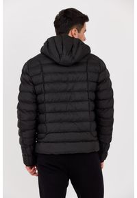 Diesel - DIESEL Czarna pikowana męska kurtka z kapturem W-STONE, Rozmiar 48. Typ kołnierza: kaptur. Kolor: czarny. Materiał: poliester. Długość rękawa: długi rękaw. Długość: długie. Styl: elegancki #3