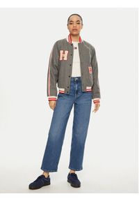 Tommy Jeans Kurtka bomber DW0DW20547 Szary Regular Fit. Kolor: szary. Materiał: syntetyk