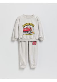 Reserved - Komplet Auta - jasnoszary. Kolor: szary. Materiał: bawełna, dzianina #1