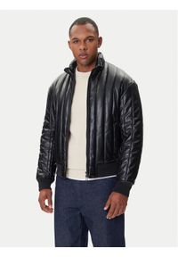 Armani Exchange Kurtka z imitacji skóry XM001124 AF16647 UC001 Czarny Regular Fit. Kolor: czarny. Materiał: skóra #1