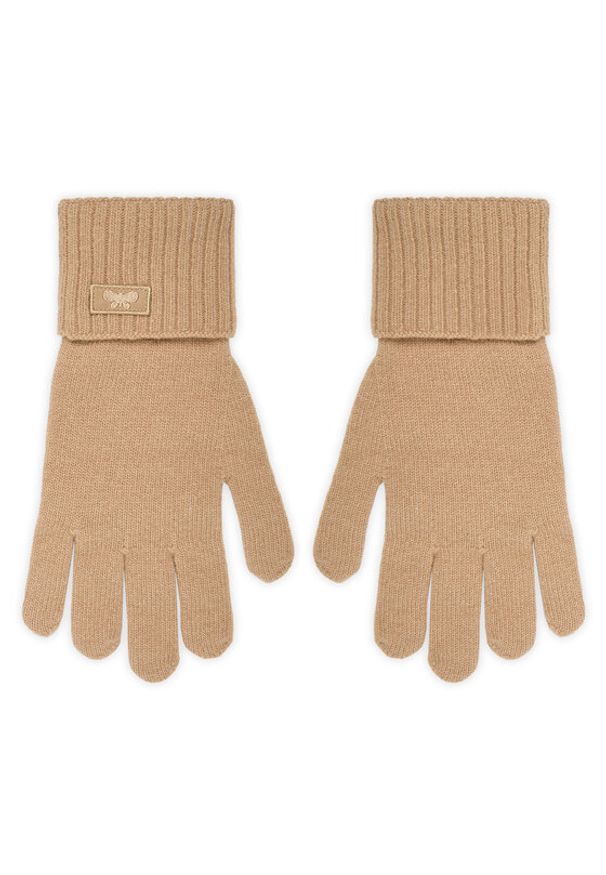 Weekend Max Mara Rękawiczki Damskie Zamianew 2525566055 Brązowy. Kolor: brązowy. Materiał: wełna, materiał