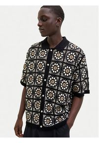 Jack & Jones - Jack&Jones Koszula Cartagena 12278724 Czarny Loose Fit. Kolor: czarny. Materiał: syntetyk #5