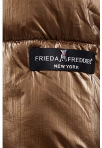 Frieda & Freddies Kurtka damska kolor brązowy zimowa. Kolor: brązowy. Materiał: materiał. Sezon: zima #2