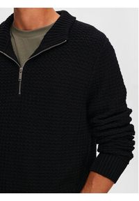 Selected Homme Sweter 16091800 Czarny Regular Fit. Kolor: czarny. Materiał: bawełna