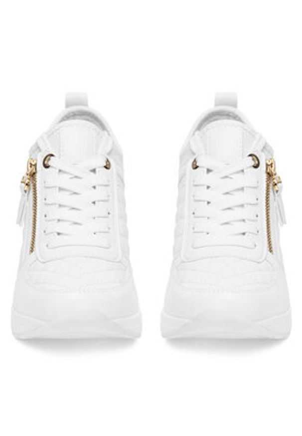 DeeZee Sneakersy AM1108 Biały. Kolor: biały. Materiał: skóra