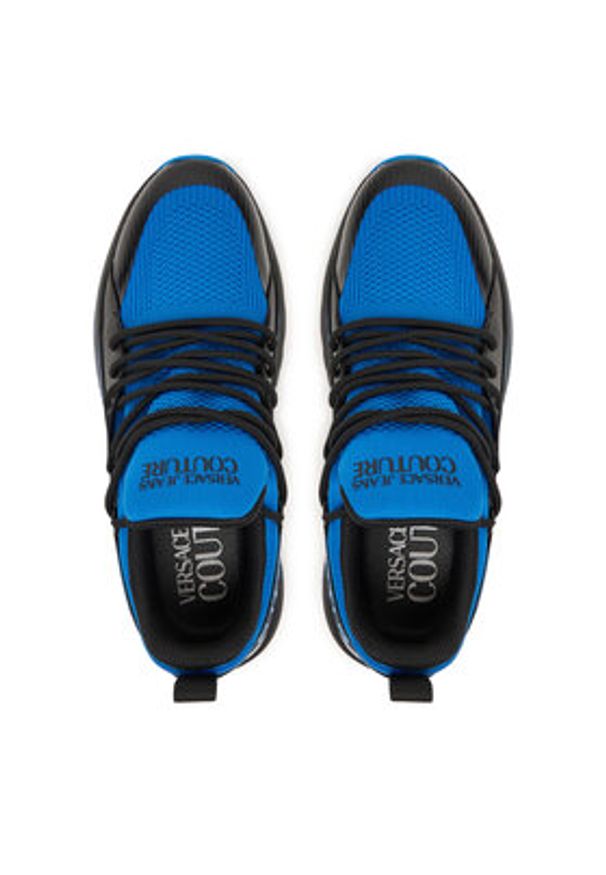 Versace Jeans Couture Sneakersy 80YA3SA3 Niebieski. Kolor: niebieski. Materiał: materiał