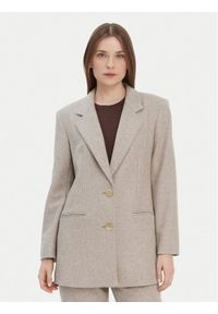 Armani Exchange Marynarka XW000693 AF16146 M1088 Beżowy Loose Fit. Kolor: beżowy. Materiał: syntetyk #1