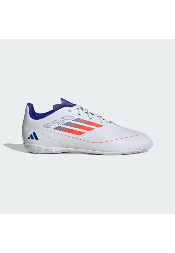 Adidas - Buty F50 Club IN Kids. Kolor: czerwony, niebieski, wielokolorowy, biały. Materiał: materiał. Sport: piłka nożna