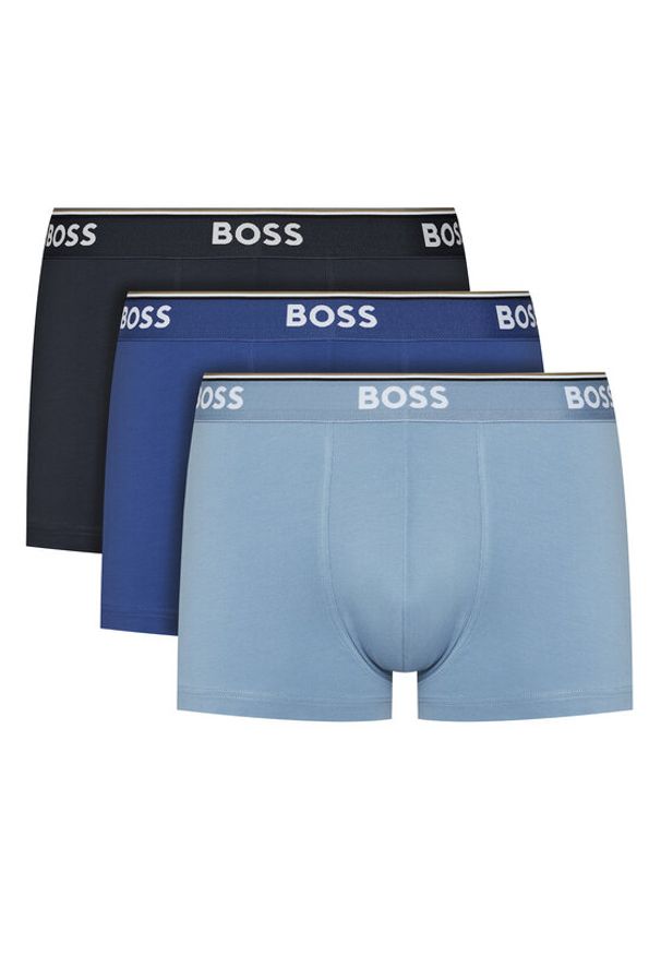 BOSS Komplet 3 par bokserek Trunk 3P Power 50531684 Niebieski. Kolor: niebieski. Materiał: bawełna