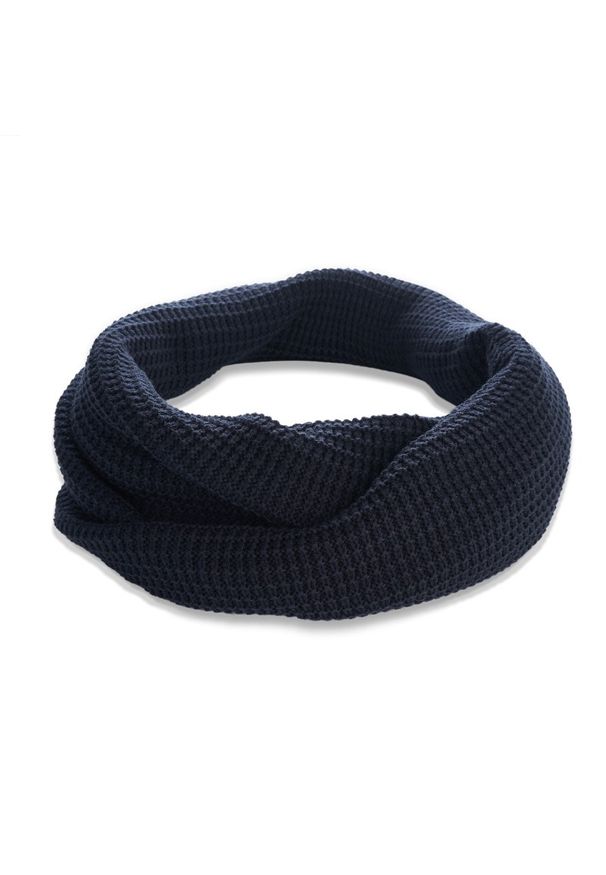 Komin zimowy PAOLO PERUZZI BR-06-DB granatowy. Kolor: niebieski. Materiał: materiał. Sezon: zima