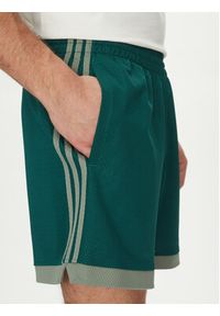 Adidas - adidas Szorty sportowe Mock Eyelet JP1101 Zielony Regular Fit. Kolor: zielony. Materiał: syntetyk. Styl: sportowy #4