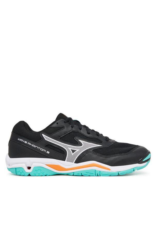 Mizuno Buty halowe Wave Phantom 3 X1GA2260 Czarny. Kolor: czarny. Materiał: skóra. Model: Mizuno Wave