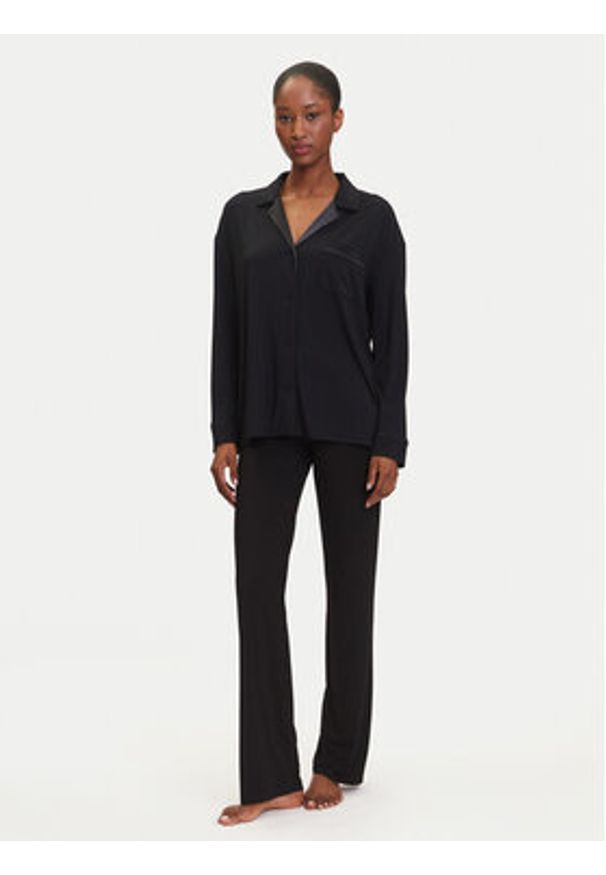 BOSS Koszulka piżamowa Sheen 50545588 Czarny Relaxed Fit. Kolor: czarny