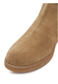 TwinSet - TWINSET Botki 251GCJ030 Beżowy. Kolor: beżowy. Materiał: zamsz, skóra #5