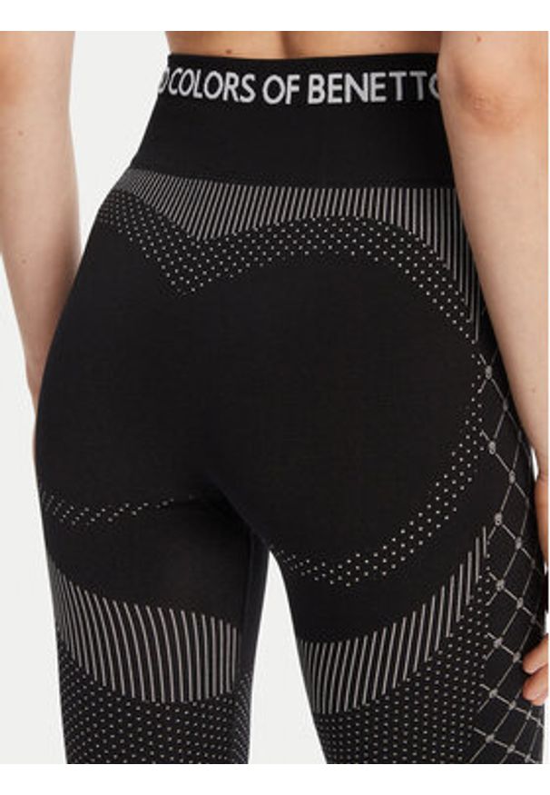 United Colors of Benetton - United Colors Of Benetton Legginsy 3SW63F04I Czarny Slim Fit. Kolor: czarny. Materiał: syntetyk