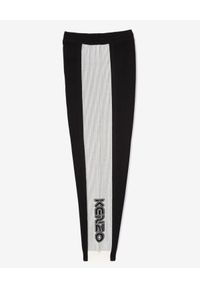 Kenzo - KENZO - Spodnie jogger z łączonych materiałów. Kolor: czarny. Materiał: materiał. Wzór: aplikacja #5