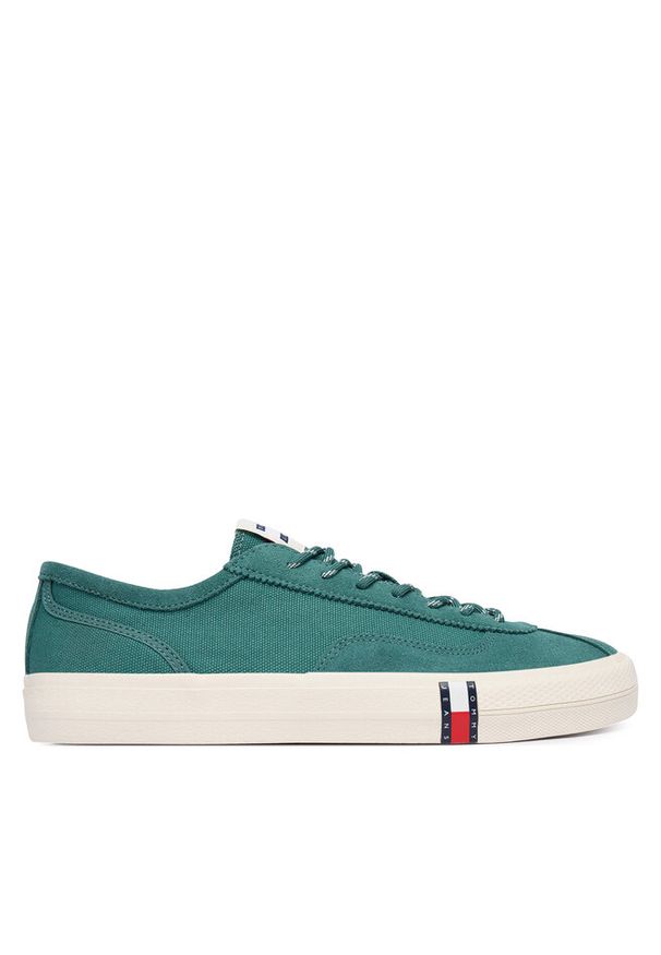 Tenisówki Tommy Jeans. Kolor: zielony