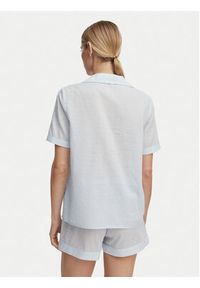 Guess Piżama O6GX00 WN011 Niebieski jasny Regular Fit. Kolor: niebieski. Materiał: bawełna #2