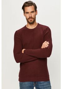 Selected - Sweter. Kolor: czerwony. Materiał: materiał #1