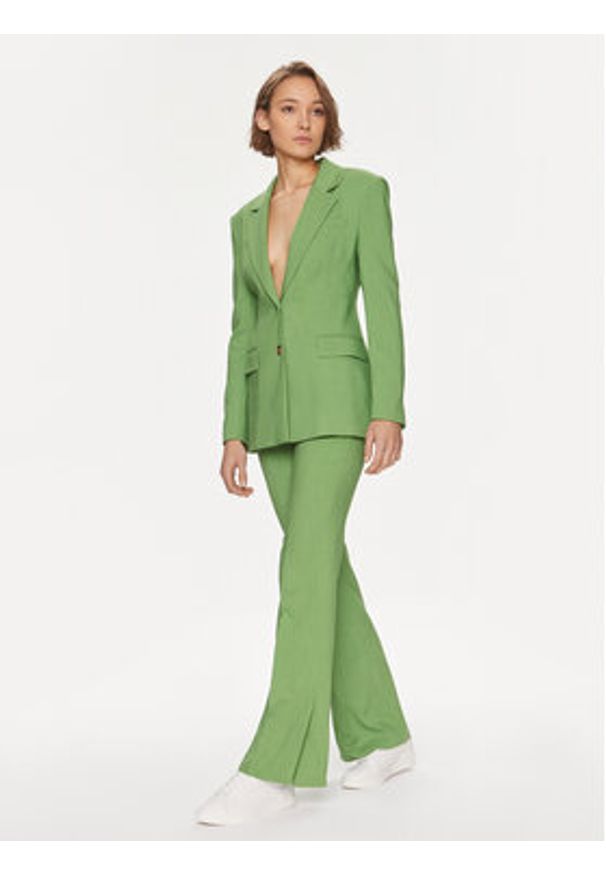 BOSS - Boss Spodnie materiałowe Terela 50511972 Zielony Slim Fit. Kolor: zielony. Materiał: wiskoza