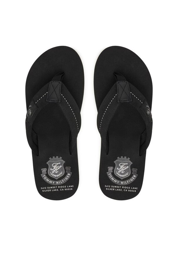 TOMMY HILFIGER - Japonki Tommy Hilfiger. Kolor: czarny