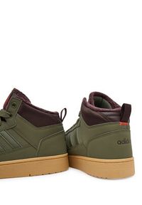 Adidas - adidas Sneakersy Rapid Court Mid Winterized JR0184 Zielony. Kolor: zielony. Materiał: skóra #3
